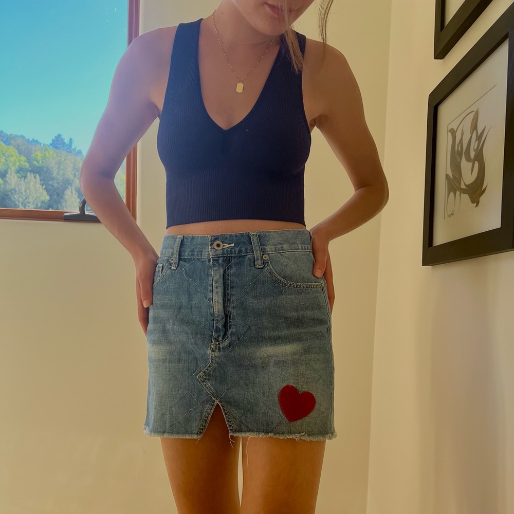 Lucky Brand Heart Mini Skirt❤️